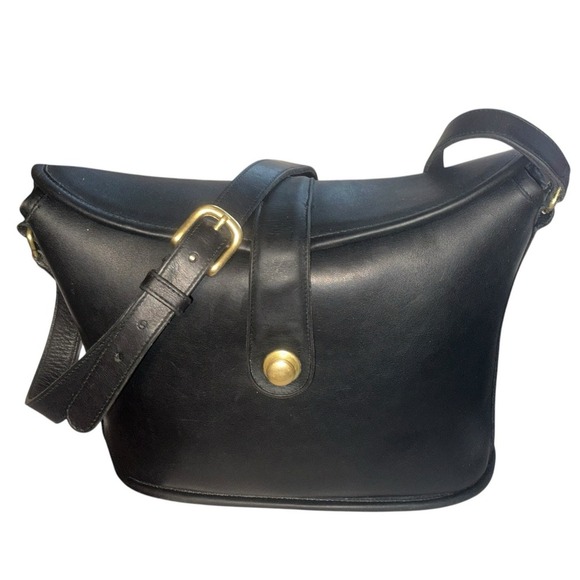 Authentic Vintage Pre-94‎ Coach Early Binocular Bag *RARE* ~Black~ (9853) - USA - Picture 1 of 10